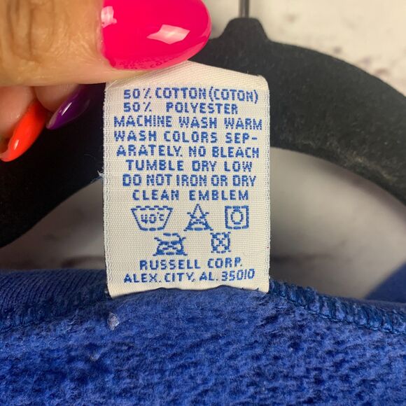 Vintage Kentucky Wildcats Sherpa Lined Zip Hoodie Blue Size Large Sporty Fan - Picture 5 of 12